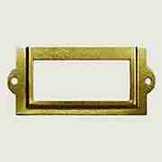 BRASS PLATED FILE LABEL CARD HOLDER D-3109