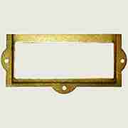 BRASS PLATED FILE LABEL CARD HOLDER D-3129