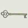 Nickel Plated Furniture Key