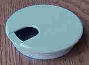 3-1/32 INCH HOLE SIZE GREY NYLON WIRE GROMMET SPSWC89G