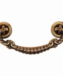 ANTIQUE CAST BRASS VICTORIAN AMERICAN OAK BAIL PULL BM-1191AB