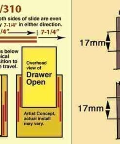 Double Acting Drawer Slides DSP-8817/310