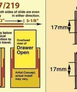 Small Ikea Drawer Slides DSP-8817/219