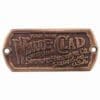 SOLID ANTIQUE BRASS WHITE CLAD ICE BOX LABEL BM-1510AB