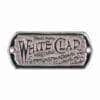 NICKEL PLATED BRASS WHITE CLAD ICE BOX LABEL BM-1510PN