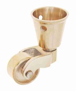 Small Solid Brass Cup Caster