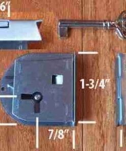 Left Hand Half Mortise Lock BM-6540LH