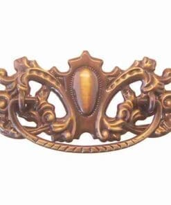 ANTIQUE SOLID STAMPED BRASS VICTORIAN DRAWER PULL BM-1152AB