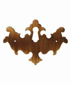 Antique Brass Chippendale Keyhole Cover