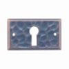 HAMMERED ANTIQUE COPPER KEYHOLE CAST BRASS AC-0296 BM-1023AC