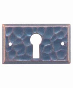 HAMMERED ANTIQUE COPPER KEYHOLE CAST BRASS AC-0296 BM-1023AC