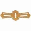 ROLL TOP DESK KEYHOLE COVER BRASS BM-6547PB