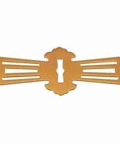 ROLL TOP DESK KEYHOLE COVER BRASS BM-6547PB