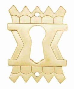 EASTLAKE VICTORIAN KEYHOLE COVER STAMPED BRASS BM-1204PB