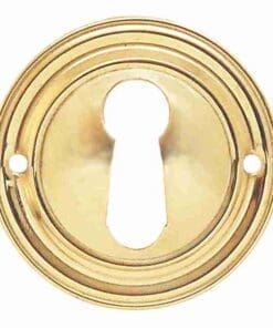 POLISHED STAMPED COLONIAL REVIVAL ROUND KEY HOLE BM-1218PB