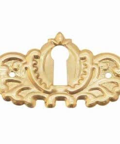 STAMPED BRASS VICTORIAN KEYHOLE COVER BM-1208PB