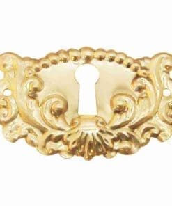 VICTORIAN STAMPED BRASS KEYHOLE COVER BM-1207PB