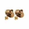 DRAWER PULL EYE BOLT BACKPLATES PAIR QUEEN ANNE STYLE BM-1186PB