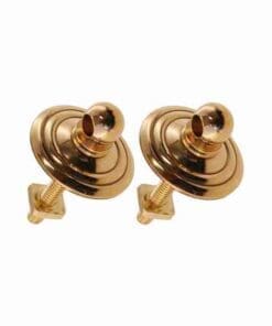 DRAWER PULL EYE BOLT BACKPLATES PAIR QUEEN ANNE STYLE BM-1186PB