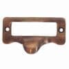 ANTIQUE BRASS FINISHED CAST BRASS FILE CARD LABEL HOLDER WITH PULL BM-1405AB