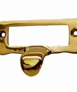 BRASS FILE LABEL CARD HOLDER /W FINGER PULL BM-1405PB