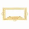 BRASS FILE LABEL HOLDER /W FINGER PULL BM-1402PB
