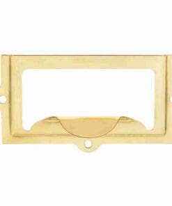 BRASS FILE LABEL HOLDER /W FINGER PULL BM-1402PB
