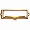 BRASS LABEL HOLDER FINGER PULL B-3118 BM-1401PB