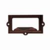 OIL RUBBED BONZE FINISHED STAMPED BRASS CARD HOLDER WITH PULL. BM-1402OB