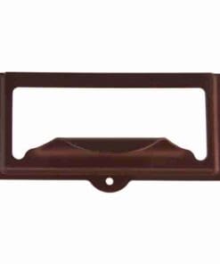 OIL RUBBED BRONZE FINISHED BRASS FILE LABEL CARD HOLDER WITH PULL BM-1403OB