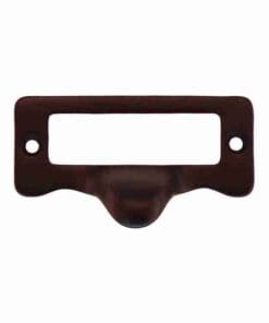 OIL RUBBED BRONZE FINISHED CAST BRASS FILE CARD LABEL HOLDER WITH PULL BM-1405AB