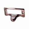 POLISHED NICKEL OVER CAST BRASS FILE LABEL CARD HOLDER WITH FINGER PULL BM-1405PN