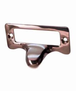 POLISHED NICKEL OVER CAST BRASS FILE LABEL CARD HOLDER WITH FINGER PULL BM-1405PN