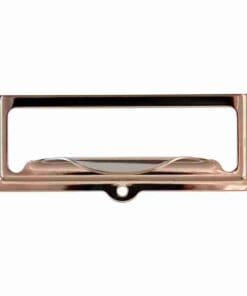 POLISHED NICKEL PLATED BRASS CARD HOLDER WITH PULL. BM-1401PN