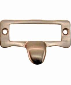 SATIN NICKEL OVER CAST BRASS FILE LABEL CARD HOLDER WITH FINGER PULL BM-1405BN