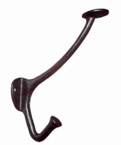 BLACK CAST IRON ARTS AND CRAFTS MISSION STYLE COAT HALL TREE HOOK BM-9905
