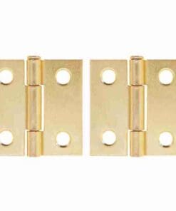PAIR OF LOOSE PIN BRASS PLATED STEEL BUTT HINGES BM-1566PB