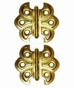 PAIR OF BUTTERFLY HINGES BRASS PLATED STEEL BM-1560PB