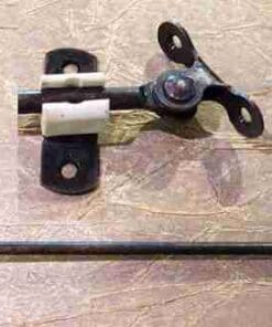 Stop End 8" Bronze Finished Cabinet Door and Drop Lid Support Stay S-214N8L