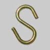 LAMP CHAIN "S" HOOK BRASS PLATED STEEL D-9579
