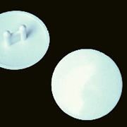 CONCENTRIC TWIST LOCK FASTENER DISC CAP FOR KE-25DISC WHITE CAP ONLY