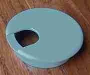 2-9/16 HOLE SIZE GREY NYLON WIRE GROMMET SPSWC76G