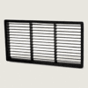 VENT GROMMET INSERT VENTILATION GRILL METAL RECTANGULAR BLACK HC-6439-014