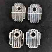 SURFACE MOUNT MIRROR RETAINER CLIPS CLEAR PLASTIC PMR1-HRS SURFACE MOUNT MIRROR RETAINER CLIPS CLEAR PLASTIC PMR1-HRS