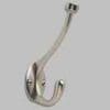 SATIN NICKEL PILL TOP DOUBLE COAT HOOK HERSH-55465S