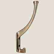 SATIN NICKEL ARTS AND CRAFTS STYLE COAT HOOK Q-351BHERSH