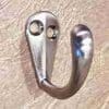 SMALL SINGLE SATIN NICKEL TOWEL HOOK COAT HOOK Q-96SNHERSH