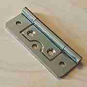 2-1/2 INCH NICKEL PLATED NON MORTISE HINGE BETWEEN DOOR AND CABINET HS-26625N