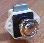 Boat RV Cabinet Push Button Latch In Nickel L-9291-N
