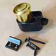 Boat RV Cabinet Push Button Latch L-5100P In Brass